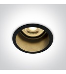Flush-mounted lamps - pendants - One Light recessed black deep luminaire Ormos 10105D8/B/B - product 1