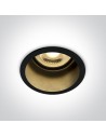 One Light recessed black deep luminaire Ormos 10105D8/B/B