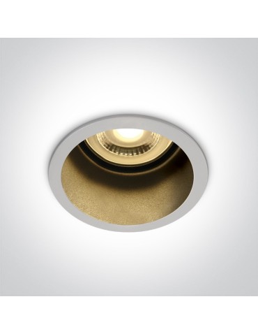 One Light recessed luminaire white deep Ormos 10105D8/W/B