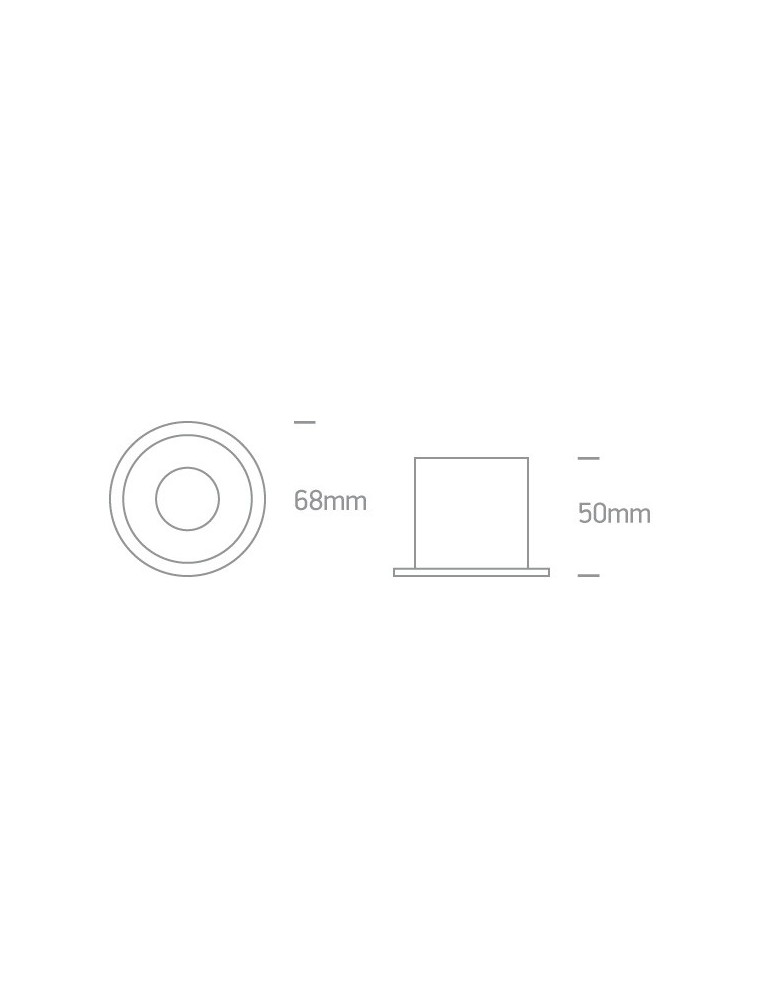 Flush-mounted lamps - pendants - One Light recessed luminaire white deep Ormos 10105D8/W/B - product kolory-swiatla.pl 2