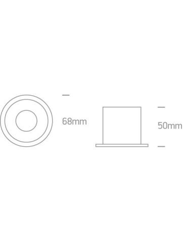 One Light recessed luminaire white gold deep Ormos 10105D8/W/GL - product 2
