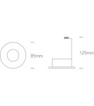 Flush-mounted lamps - pendants - One Light recessed luminaire white Filousa 10105DG/W - product 2