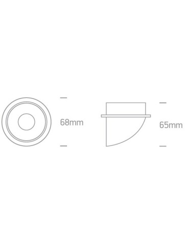 One Light black gold slanted ceiling luminaire Ewretu 10105E1/B/GL - product 2