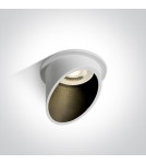 Flush-mounted lamps - pendants - One Light white slanted ceiling luminaire Ewretu 10105E1/W/B - product 1
