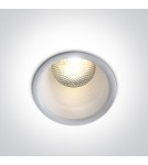 Flush-mounted lamps - pendants - One Light recessed white deep LED lamp Simu 10105FD/W/W - product 1
