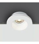 Frameless flush-mounted lamps - trimless - One Light recessed plaster lamp white Drimu 10105GT2 - product 1