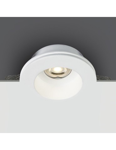 One Light recessed plaster lamp white Drimu 10105GT2
