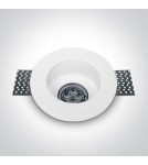Frameless flush-mounted lamps - trimless - One Light recessed plaster lamp white Drimu 10105GT2 - product 3