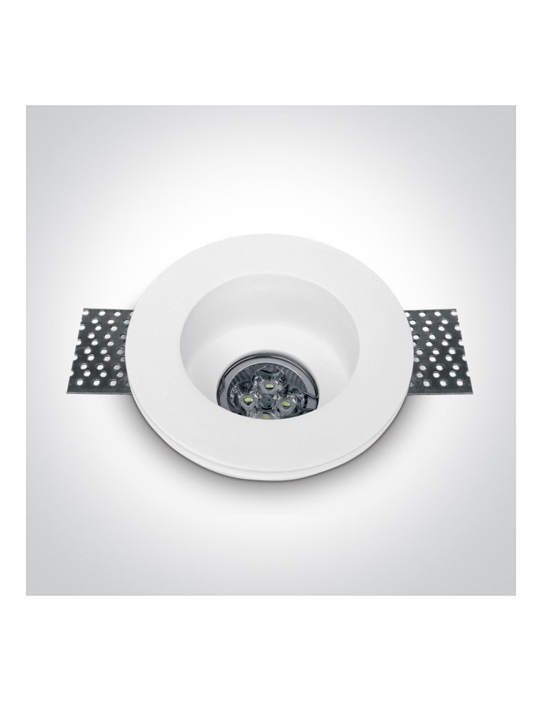 One Light recessed plaster lamp white Drimu 10105GT2