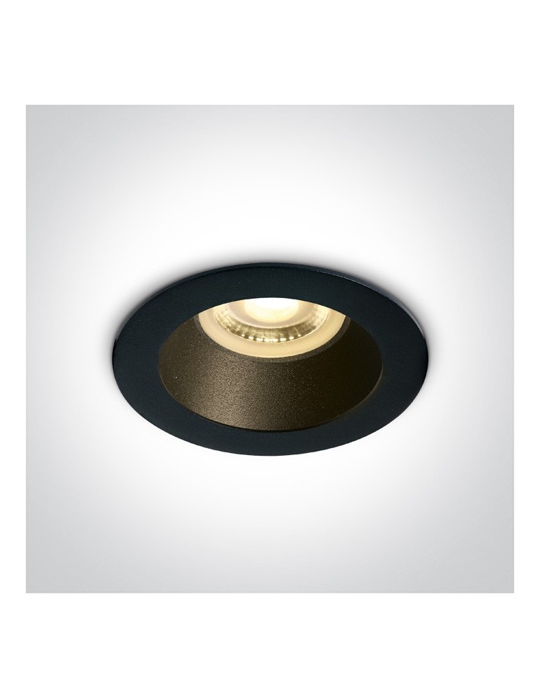 Flush-mounted lamps - pendants - One Light recessed lamp black Kanawi 10105M/B/B - product kolory-swiatla.pl 1
