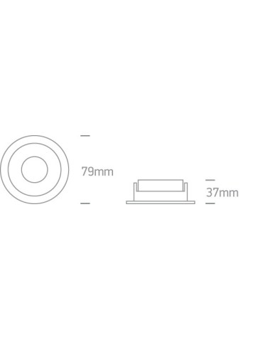 One Light recessed white brass lamp Kanawi 10105M/W/BS - product 2