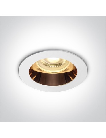 One Light recessed lamp white copper Kanawi 10105M/W/CU