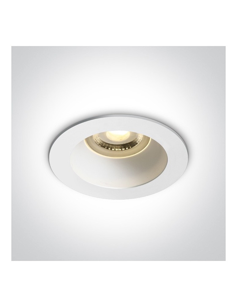 Flush-mounted lamps - pendants - One Light recessed lamp white Kanawi 10105M/W/W - product kolory-swiatla.pl 1