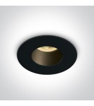 Flush-mounted lamps - pendants - One Light recessed lamp black Joanis 10105MD/B/B - product 1