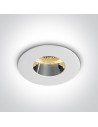 One Light Joanis white chrome ceiling lamp 10105MD/W/C