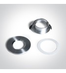 Flush-mounted hermetic lamps - One Light Nikolaos aluminum bathroom lamp 10105R1/AL IP65 - product 2