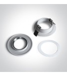 Flush-mounted hermetic lamps - One Light bathroom lamp white Nikolaos 10105R1/W IP65 - product 2