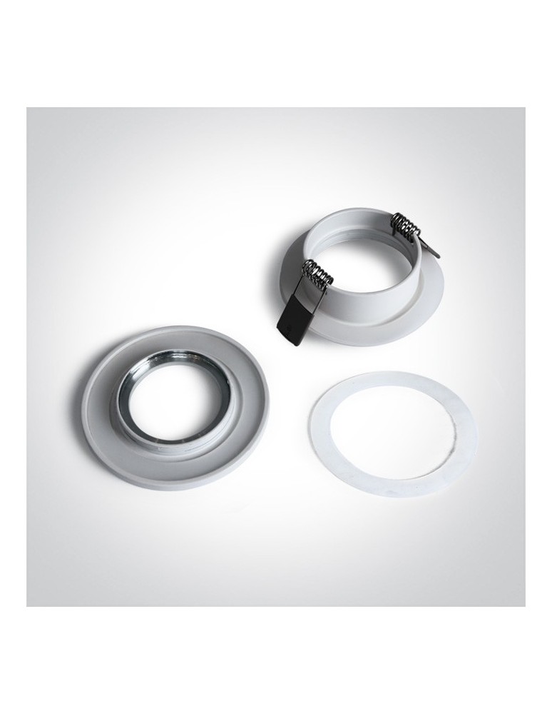 Flush-mounted hermetic lamps - One Light bathroom lamp white Nikolaos 10105R1/W IP65 - product kolory-swiatla.pl 2
