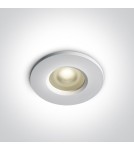 Flush-mounted hermetic lamps - One Light recessed bathroom white luminaire Filousa 10105R1P/W IP65 - product 1