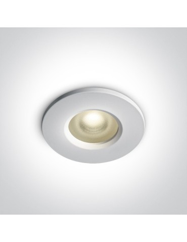 One Light recessed bathroom white luminaire Filousa 10105R1P/W IP65