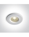 One Light recessed bathroom white luminaire Filousa 10105R1P/W IP65