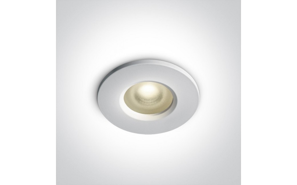 One Light Oprawa wpuszczana biała do łazienki Filousa 10105R1P/W IP65