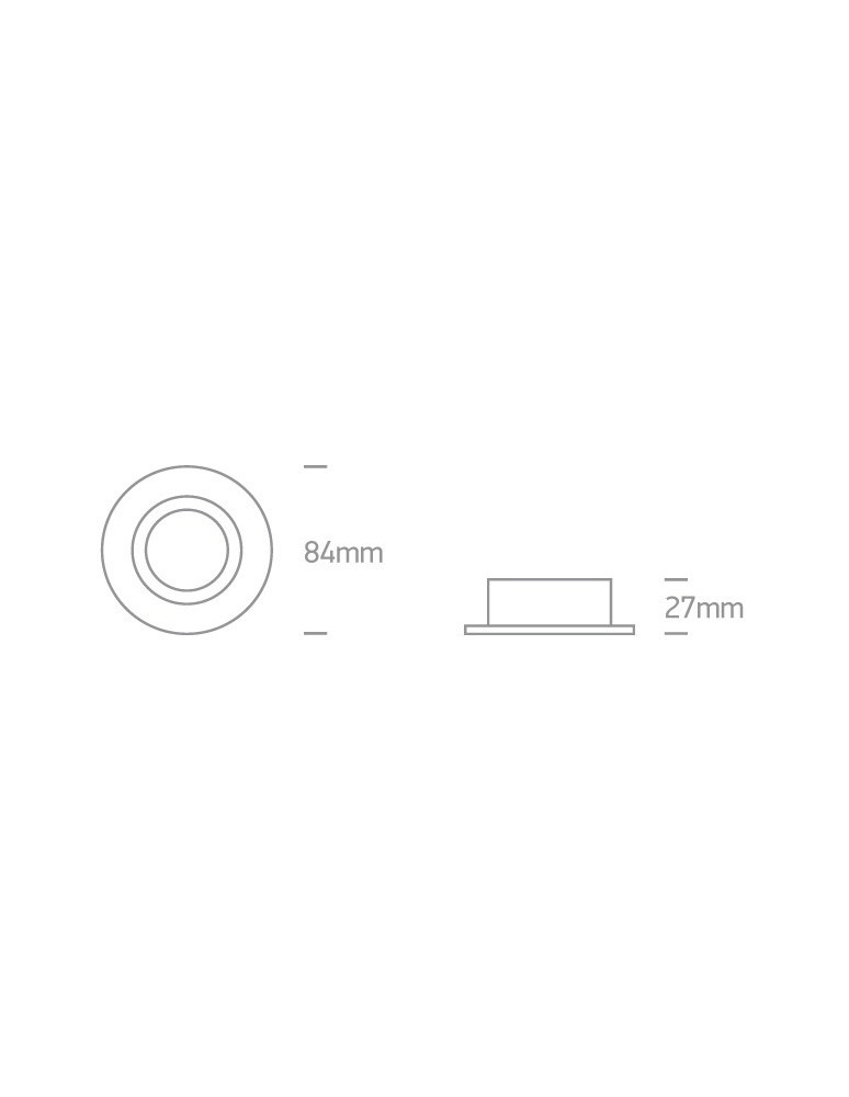 Flush-mounted hermetic lamps - One Light recessed bathroom white luminaire Filousa 10105R1P/W IP65 - product kolory-swiatla.pl 3