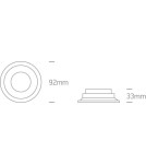 Flush-mounted hermetic lamps - One Light Kedares recessed bathroom luminaire 10105R2/W IP65 - product 3