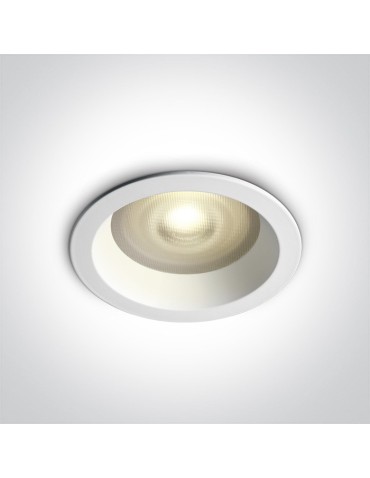 One Light recessed bathroom prism luminaire Kedares 10105R2P/W IP65