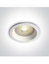 One Light recessed bathroom prism luminaire Kedares 10105R2P/W IP65