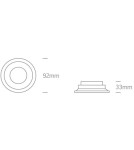 Flush-mounted hermetic lamps - One Light recessed bathroom prism luminaire Kedares 10105R2P/W IP65 - product 2