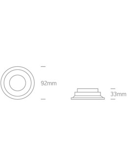One Light recessed bathroom prism luminaire Kedares 10105R2P/W IP65 - product 2