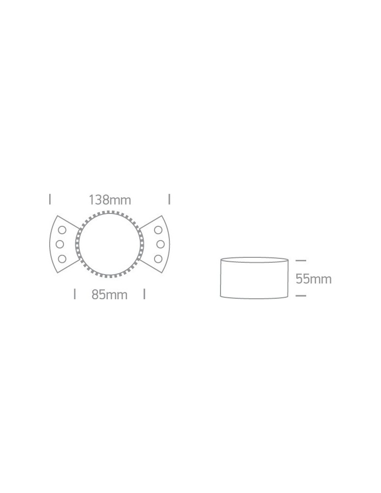 Frameless flush-mounted lamps - trimless - One Light recessed drain Manolas 10105RM - product kolory-swiatla.pl 3
