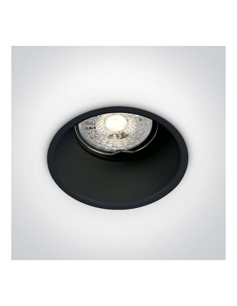 Flush-mounted lamps - pendants - One Light Recessed black lamp Chulu 10105TG/B - product kolory-swiatla.pl 1