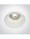 One Light Recessed white lamp Chulu 10105TG/W