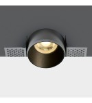Frameless flush-mounted lamps - trimless - One Light black Potamos recessed lamp 10105TR/B - product 1