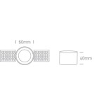 Frameless flush-mounted lamps - trimless - One Light black Potamos recessed lamp 10105TR/B - product 3