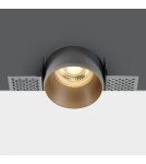 Frameless flush-mounted lamps - trimless - One Light Potamos recessed brass lamp 10105TR/BS - product 1