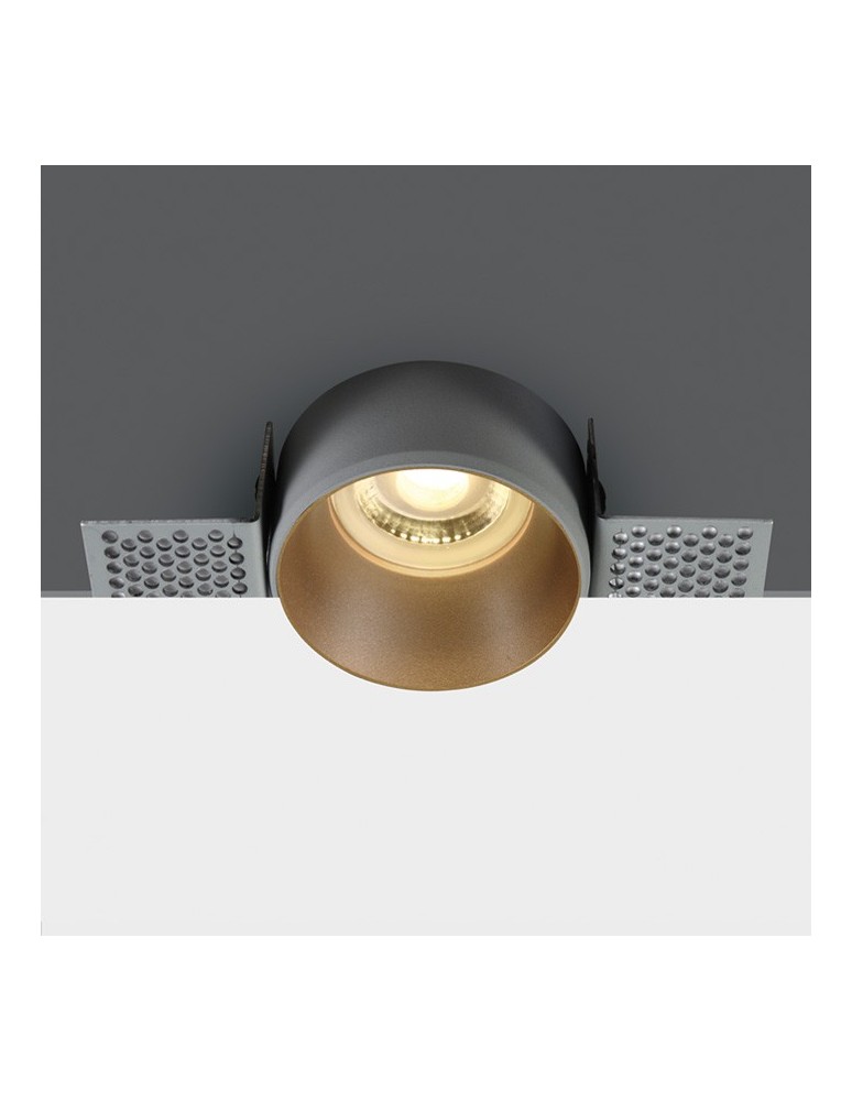 Frameless flush-mounted lamps - trimless - One Light Potamos recessed brass lamp 10105TR/BS - product kolory-swiatla.pl 1
