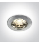 Lampy podtynkowe - oczka - One Light Wpust sufitowy chrom Statos 10105X/C - produkt 1