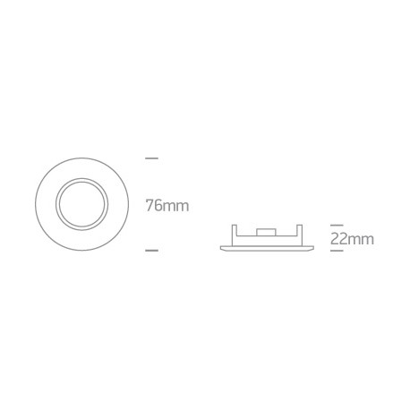 One Light Halogen sufitowy chrom Wretsia 10105XS/C