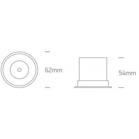 One Light Oprawa sufitowa LED czarna ELEDio 10106DC/B/W