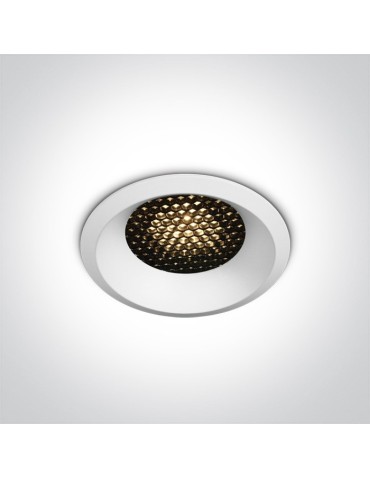 One Light LED luminaire white honeycomb Ramos 10106DH/W/W