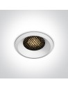 One Light LED luminaire white honeycomb Ramos 10106DH/W/W