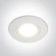 One Light Halogen LED do łazienki biały Tsada 10106P/W/W IP65