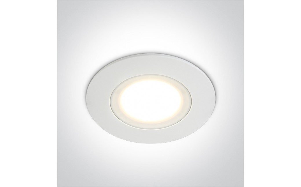 One Light Halogen LED do łazienki biały Tsada 10106P/W/W IP65