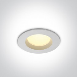 One Light Wpust sufitowy LED biały Pomos 10107B/W/W IP54