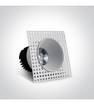 Frameless flush-mounted lamps - trimless - One Light bathroom drain white Manna 10107BT/W/W IP54 - product 2