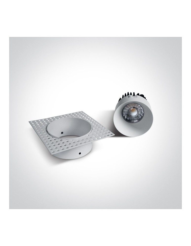 Frameless flush-mounted lamps - trimless - One Light bathroom drain white Manna 10107BT/W/W IP54 - product kolory-swiatla.pl 3