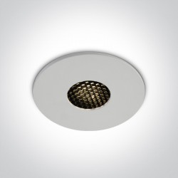 One Light Wpust do łazienki biały plaster miodu Teletra 10107HC/W/W IP54